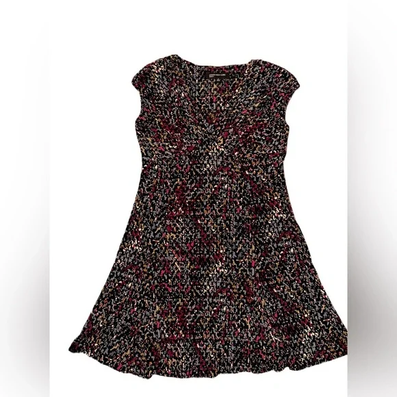 Jones New York Multi Color Print Stretchy Flowy - Picture 2 of 9